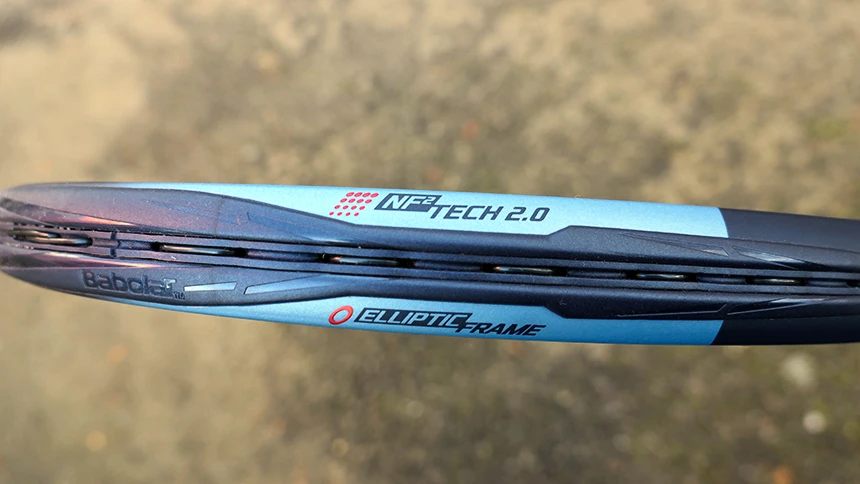 Technologie NF2 Tech 2.0 a Elliptic Frame v tenisových raketách Babolat Pure Drive GEN11