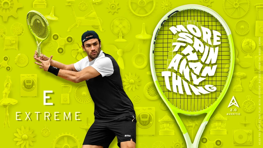 Matteo Berrettini con le racchette Head Extreme 2024