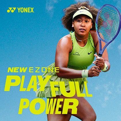 Naomi Osaka mit Yonex Ezone 2025 Tennisschläger