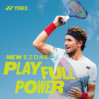 Casper Ruud z loparjem Yonex Ezone 2025