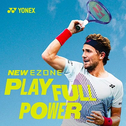 Casper Ruud mit Yonex Ezone 2025 Tennisschläger