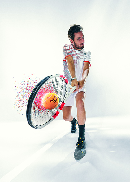 Cameron Norrie a tenisové rakety Babolat Pure Strike 2024